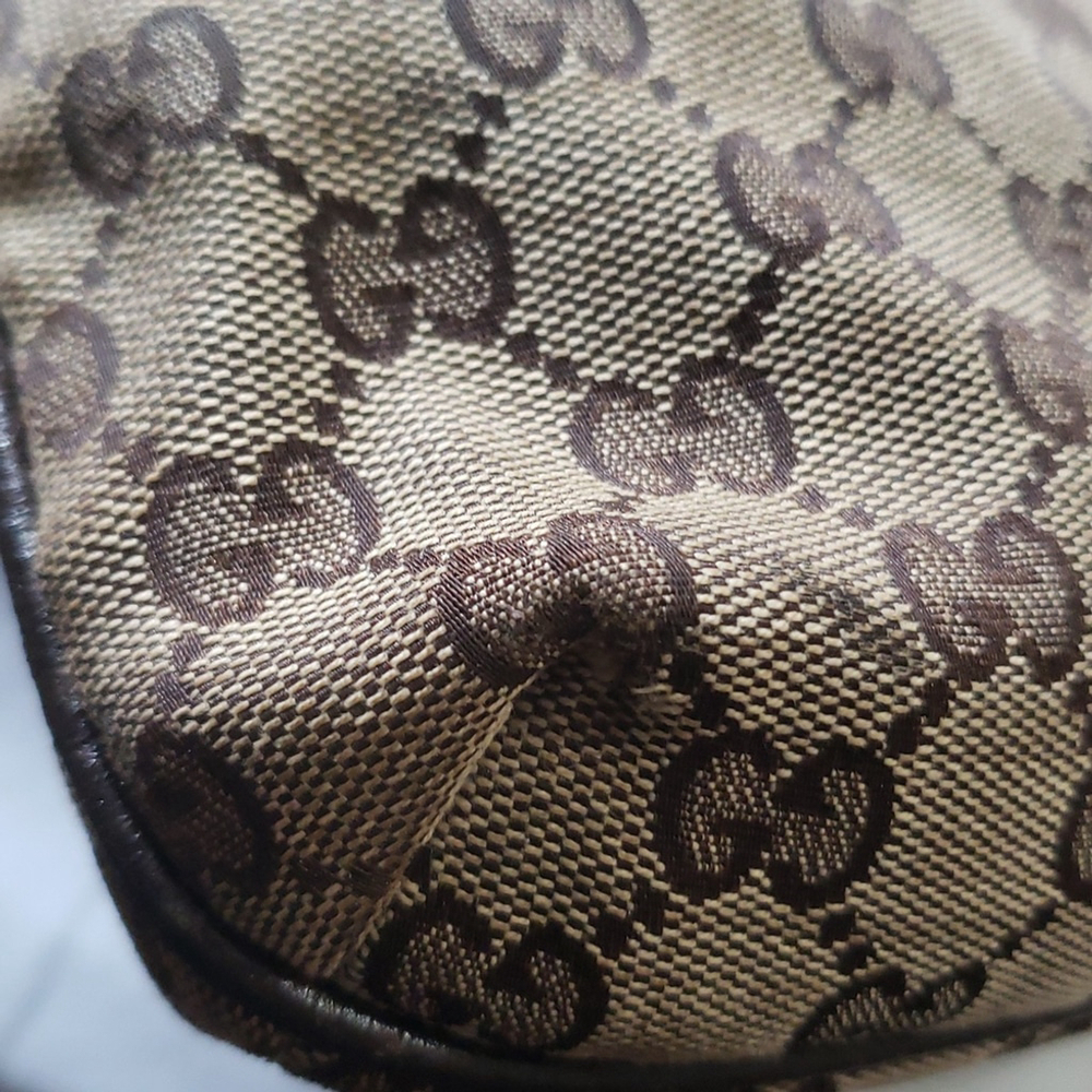 GUCCI GG Canvas Shoulder Bag Beige 122793 - Picture 13 of 16